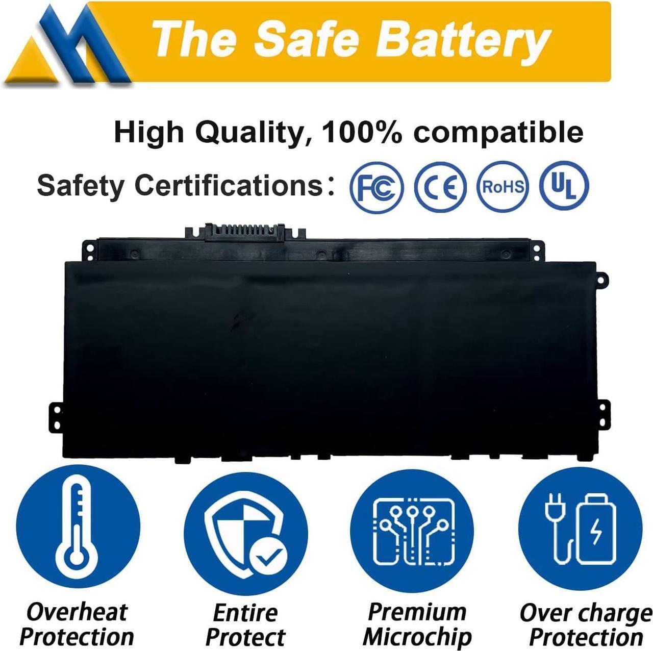 Alt view image 3 of 6 - PV03XL PP03XL Laptop Battery Replacement for HP Pavilion x360 13-BB 13-BB0000 14-DV 14-DW 14-DW000 14M-DW 14-DK 15-EH Series Notebook L83388-421 M01144-005 L83393-005 HSTNN-DB9X M01118-421 11.55V