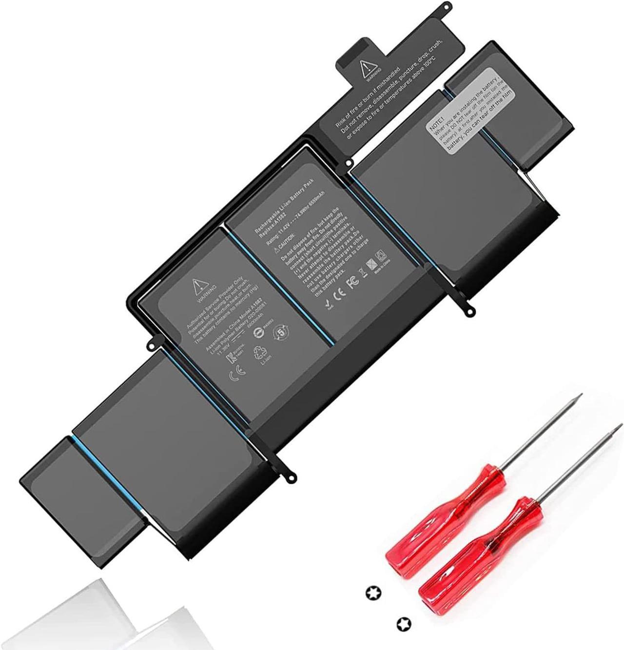 A1502 A1582 Battery for MacBook Pro 13 inch Retina (Early 2015, Mid 2014, Late 2013) POWERWOO A1493 Battery Replacement - High Performance [11.42V/ 74.9Wh]