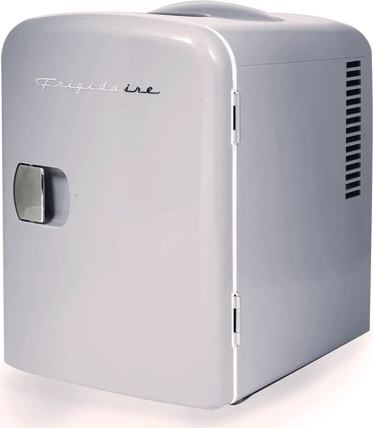 Alt view image 2 of 6 - Frigidaire Mini Portable Compact Personal Fridge Cooler, 4 Liter Capacity Chills Six 12 oz Cans, 100% Freon-Free & Eco Friendly, Includes Plugs for Home Outlet & 12V Car Charger - White