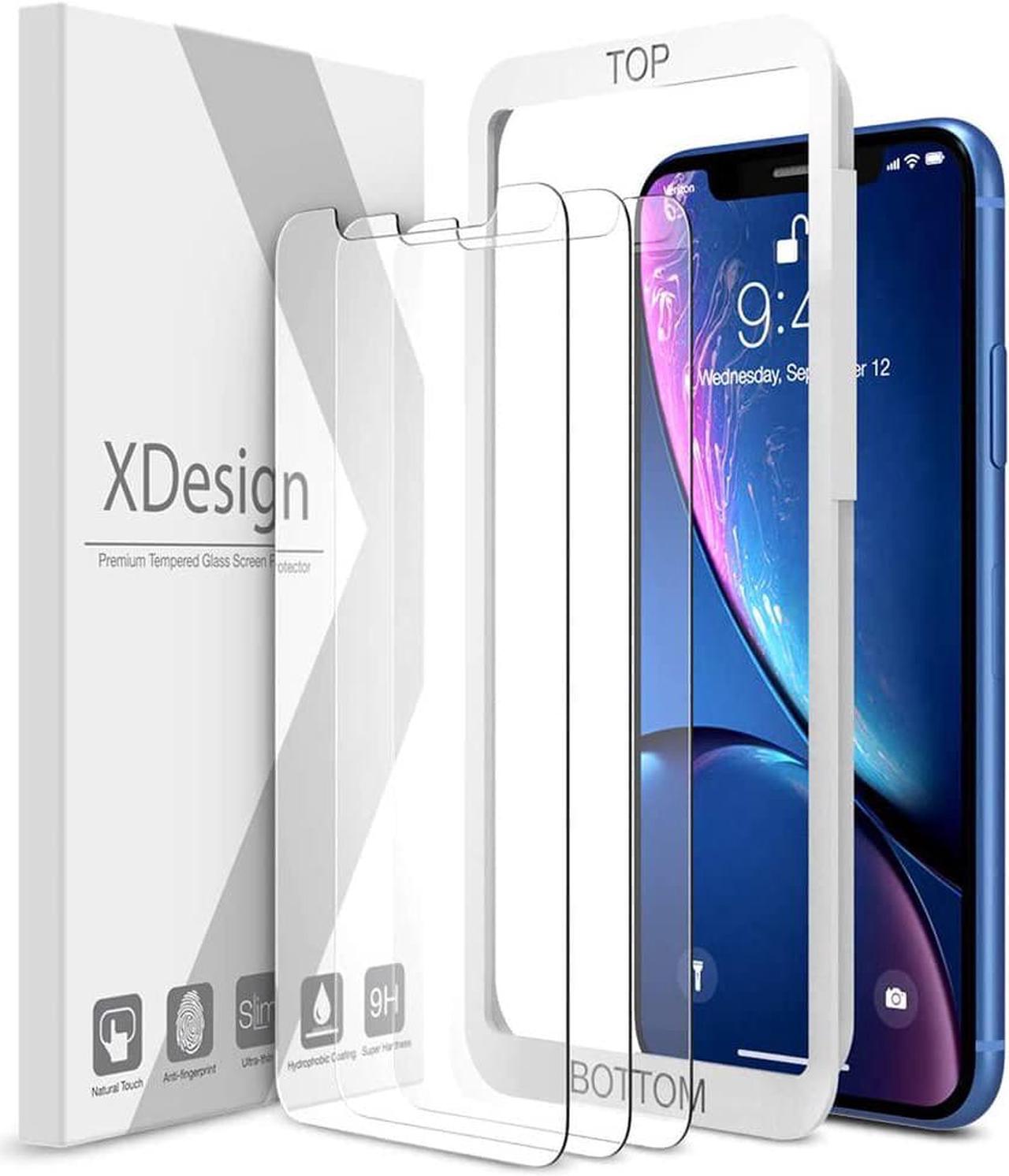 Main image of XDesign Glass Screen Protector Designed for iPhone 11 and iPhone XR (3-Pack) 6.1-inch Tempered Glass with Touch Accurate/Impact Absorb + Easy Installation Tray [Fit with Most Cases]- 3 Pack