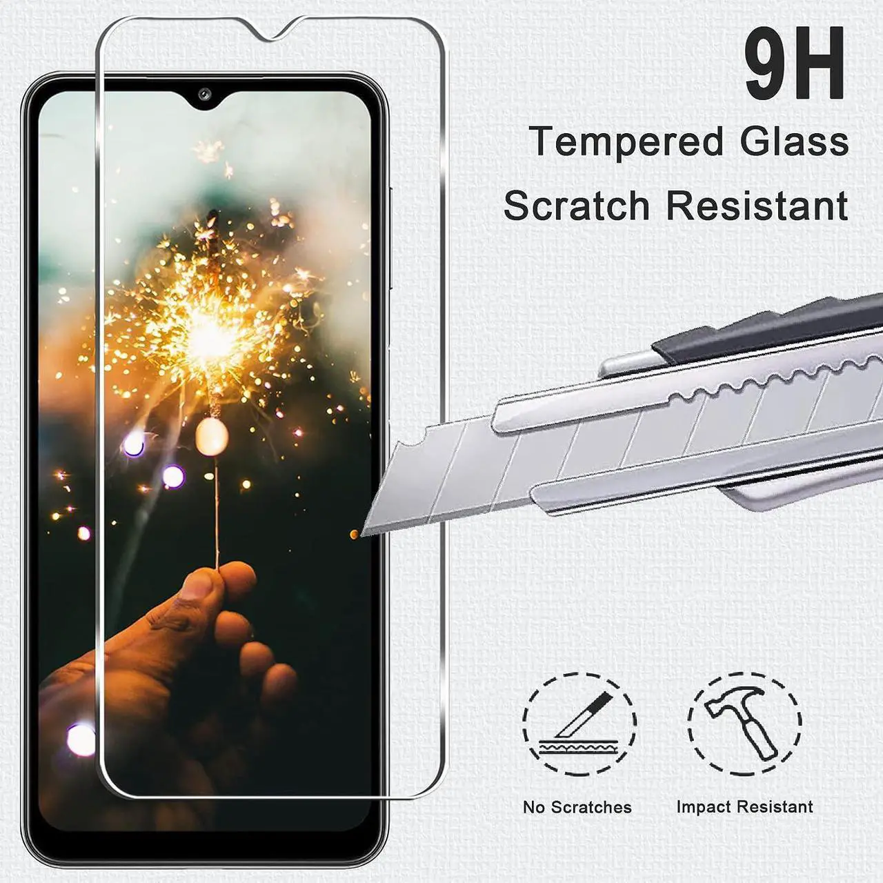 Alt view image 3 of 7 - [3+3 Pack] Galaxy A32 5G Screen Protector + Camera Lens Protector, 9H Hardness Tempered Glass, Scratch Resistant, HD Clear, Easy Installation, Bubble Free, Screen Protector for Samsung Galaxy A32 5G