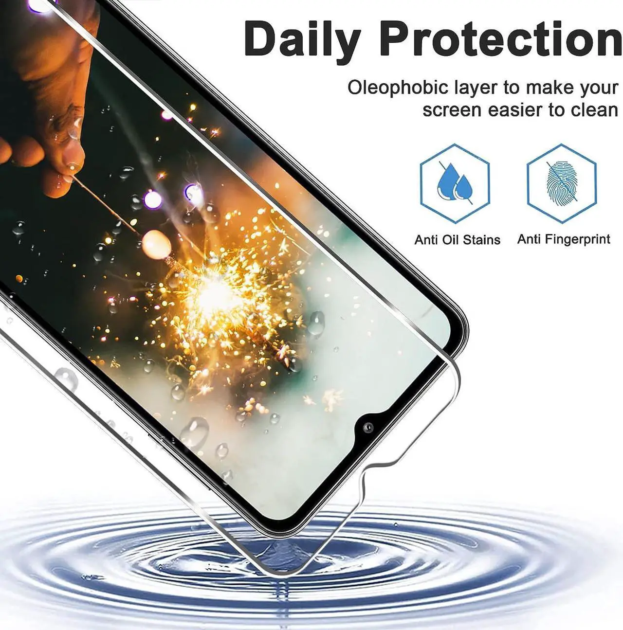 Alt view image 4 of 7 - [3+3 Pack] Galaxy A32 5G Screen Protector + Camera Lens Protector, 9H Hardness Tempered Glass, Scratch Resistant, HD Clear, Easy Installation, Bubble Free, Screen Protector for Samsung Galaxy A32 5G
