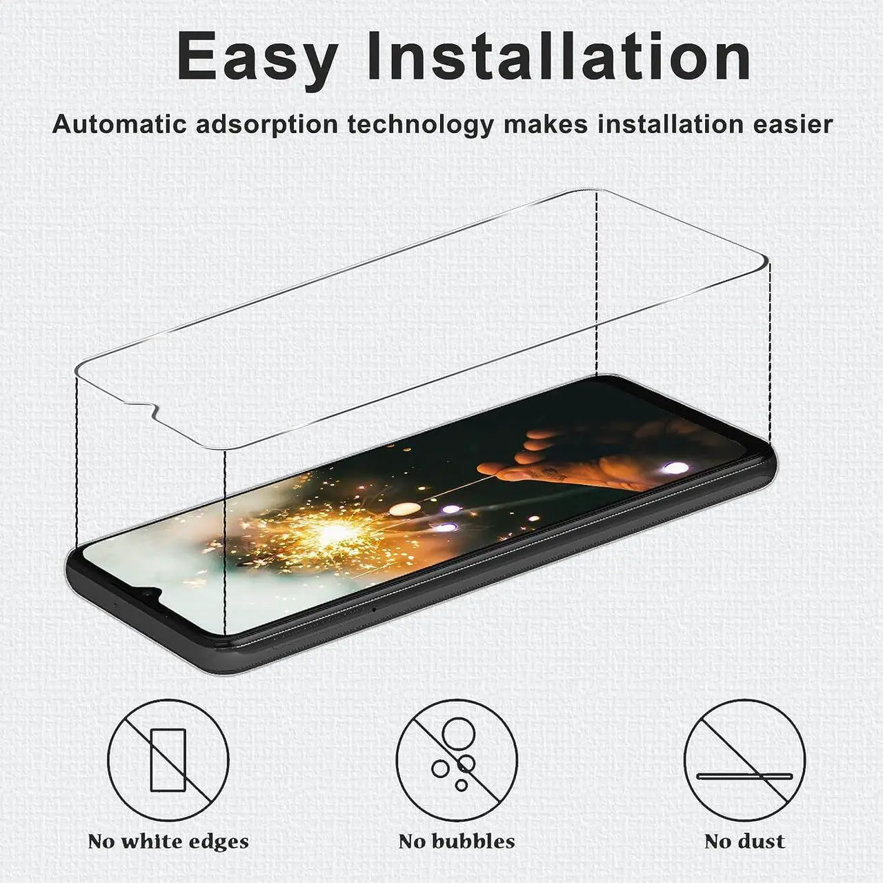 Alt view image 7 of 7 - [3+3 Pack] Galaxy A32 5G Screen Protector + Camera Lens Protector, 9H Hardness Tempered Glass, Scratch Resistant, HD Clear, Easy Installation, Bubble Free, Screen Protector for Samsung Galaxy A32 5G