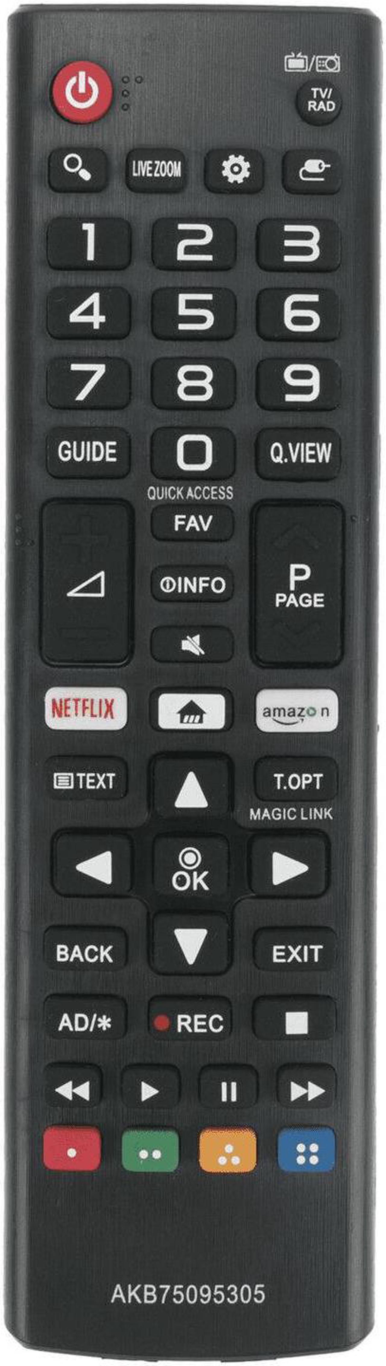 Main image of Universal Remote for LG TV Remote Control (All Models) Compatible with OLED65C1PUB And All LG Smart TV LCD LED 3D HDTV AKB75375604 AKB75095307 AKB75675304 AKB74915305,