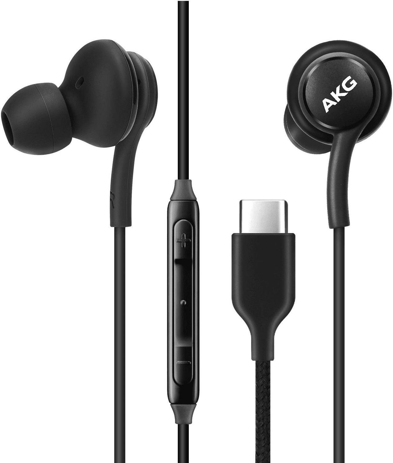 Main image of OEM UrbanX 2021 Type-C Stereo Headphones for Google Pixel 3 XL Braided Cable - with Microphone (Black) USB-C Connector (US Version)
