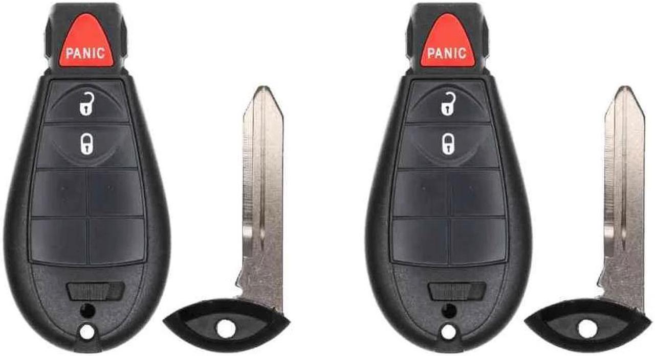 Main image of Key Fob UrbanX Replacement for Smart Proxy System 2019 FCC GQ4-53T GQ453T Part Number 68508720 68508720AA Pack of 2