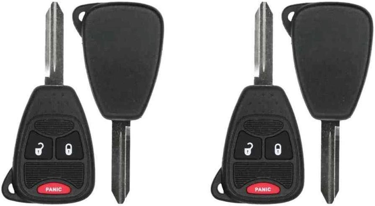 Main image of UrbanX Replacement Keyless Remote Head Key Fob for Dodge Avenger 2008-2014 FCC OHT692427AA OHT692713AA Part Number 56040649AC 56040649 05175789AA 05175786AA Pack of 2