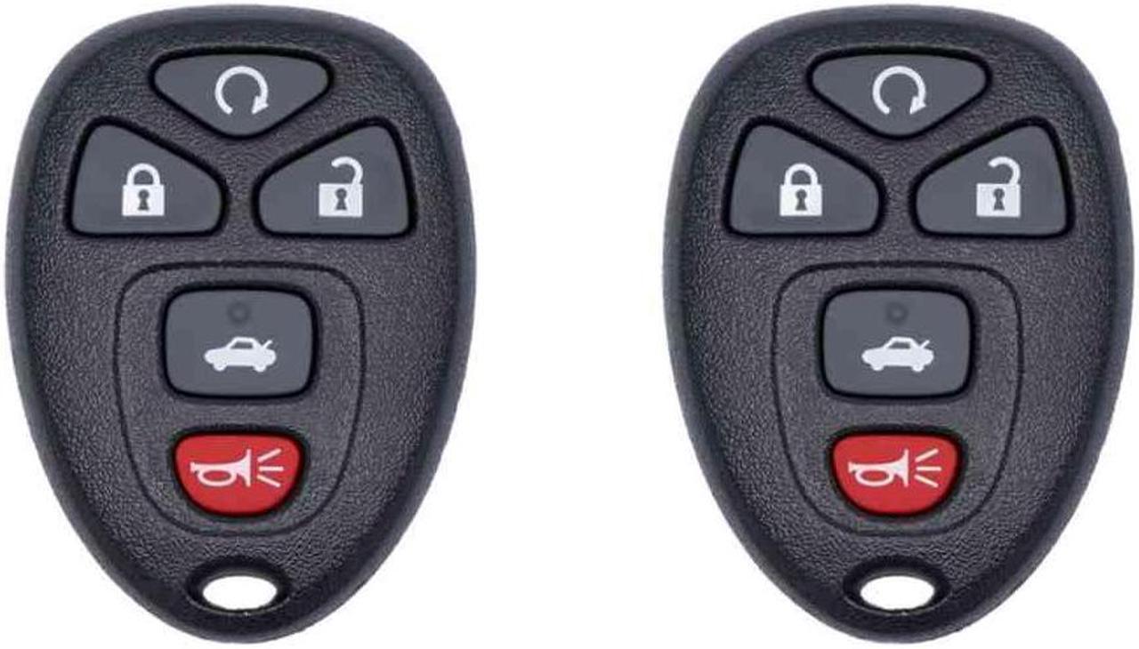 Main image of UrbanX Car Key Fob Keyless Entry Remote for 2010 Compatible with Chevrolet Malibu FCC KOBGT04A Part Number 22733524 Pack of 2