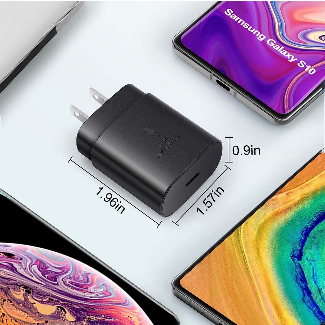 Alt view image 6 of 7 - Fast Adaptive Wall Adapter 25W Charger for Nokia 3.1A / 5.1 Plus / 5.3/6.1/6.1 Plus / 8 V 5G UW / 8.3 5G / 9 PureView/G / N1 / with 4FT (1.2M) UrbanX USB C PD Charging Cable - Black