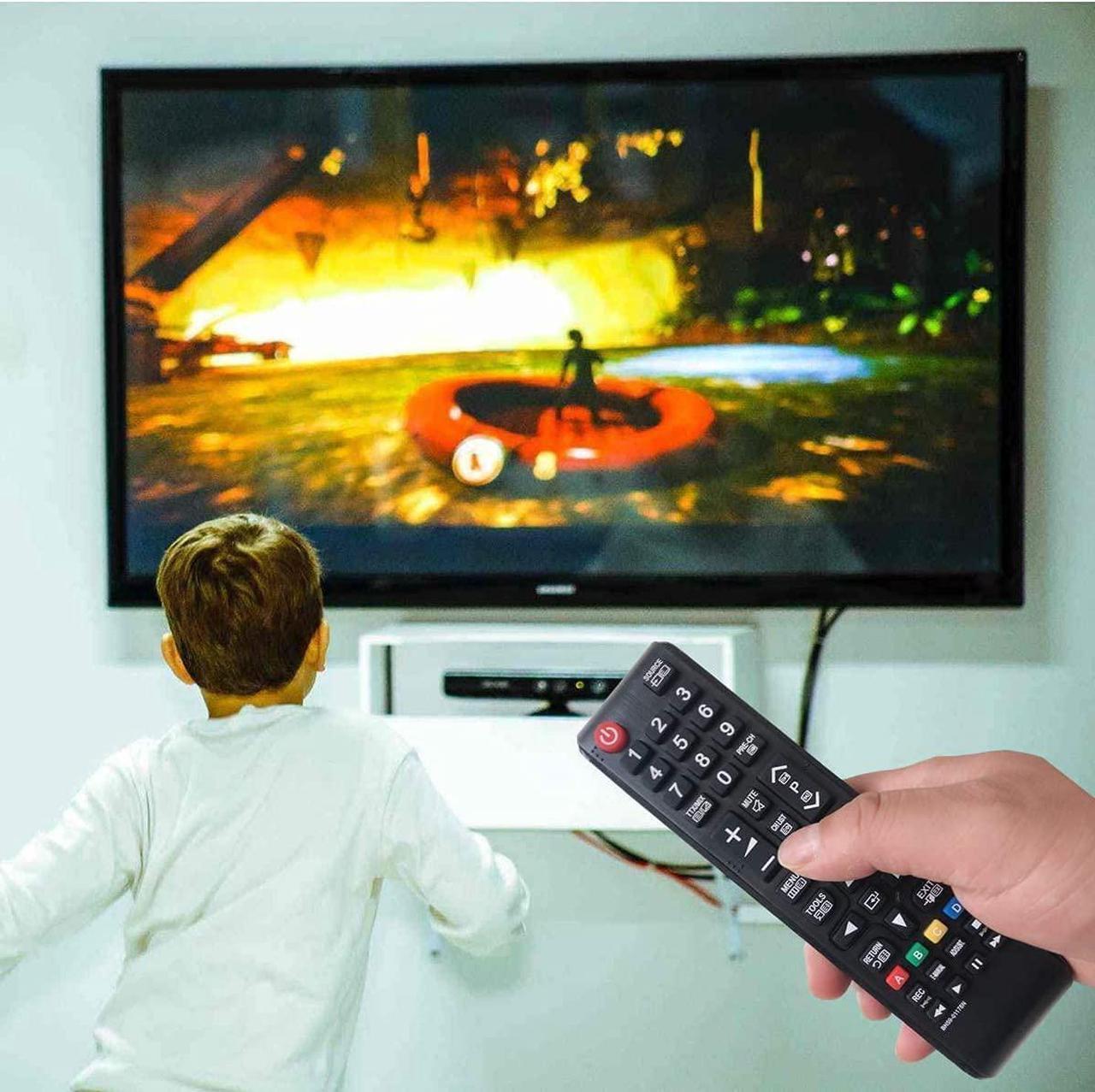 Alt view image 2 of 7 - Universal Remote Control for Samsung UN46F7100AF and All Other Samsung Smart TV Models LCD LED 3D HDTV QLED Smart TV BN59-01199F AA59-00786A BN59-01175N