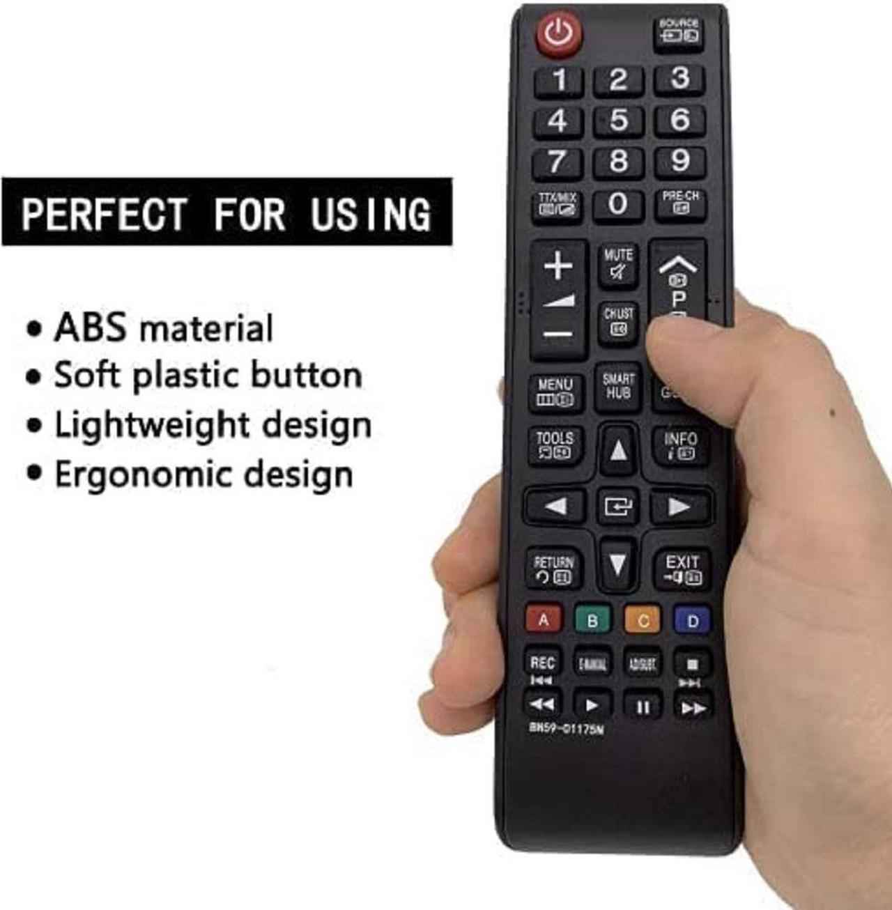 Alt view image 6 of 7 - Universal Remote Control for Samsung UN46F7100AF and All Other Samsung Smart TV Models LCD LED 3D HDTV QLED Smart TV BN59-01199F AA59-00786A BN59-01175N
