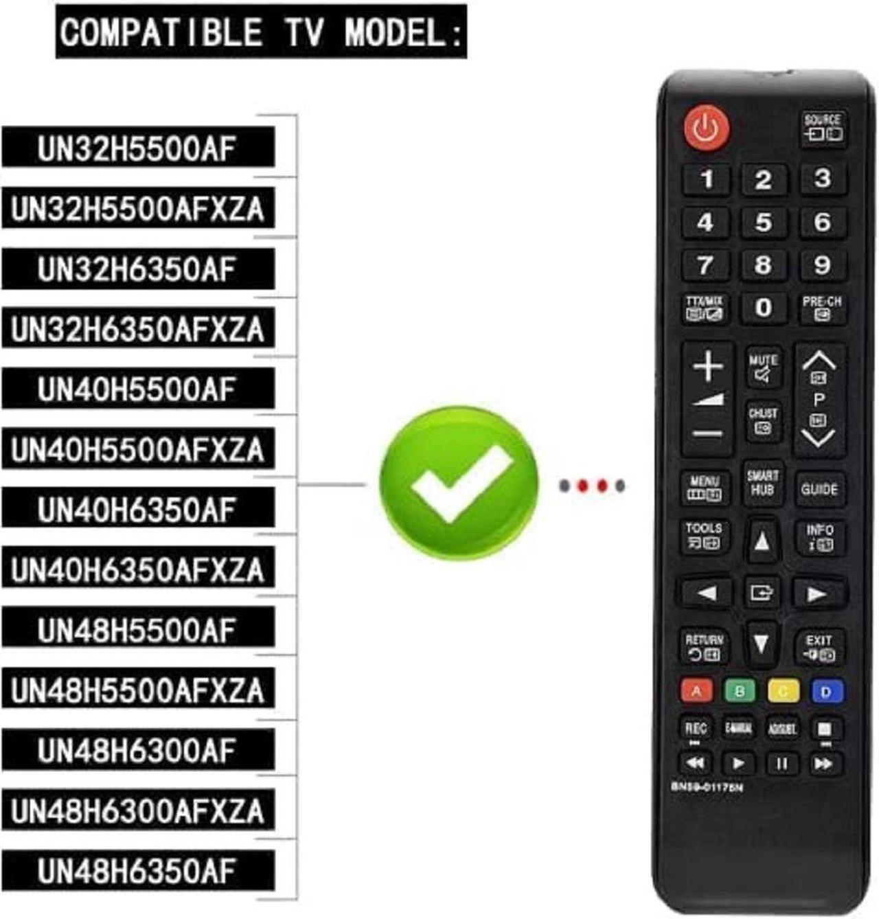 Alt view image 5 of 7 - Universal Remote Control for Samsung UN46F7100AF and All Other Samsung Smart TV Models LCD LED 3D HDTV QLED Smart TV BN59-01199F AA59-00786A BN59-01175N