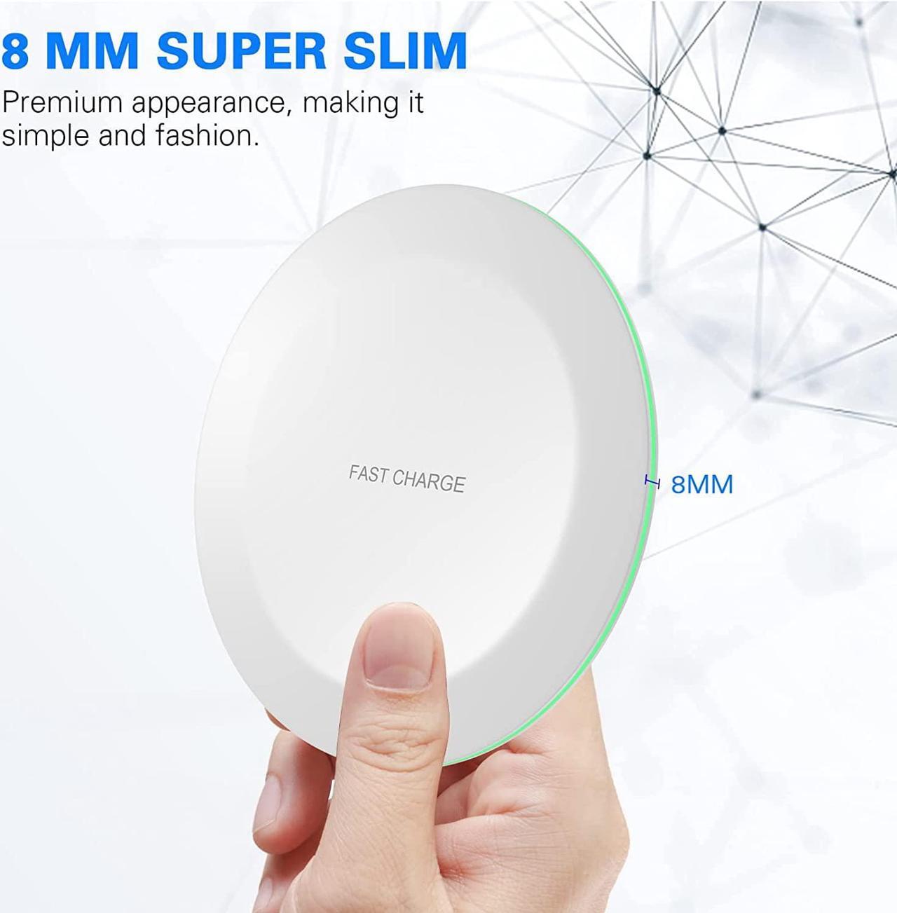 Alt view image 5 of 7 - Case Compatible UrbanX 15W Fast Wireless Charger for Samsung galaxys Z Flip3 5G with Fast and Stable Charging Efficiency (No AC Adapter) - White