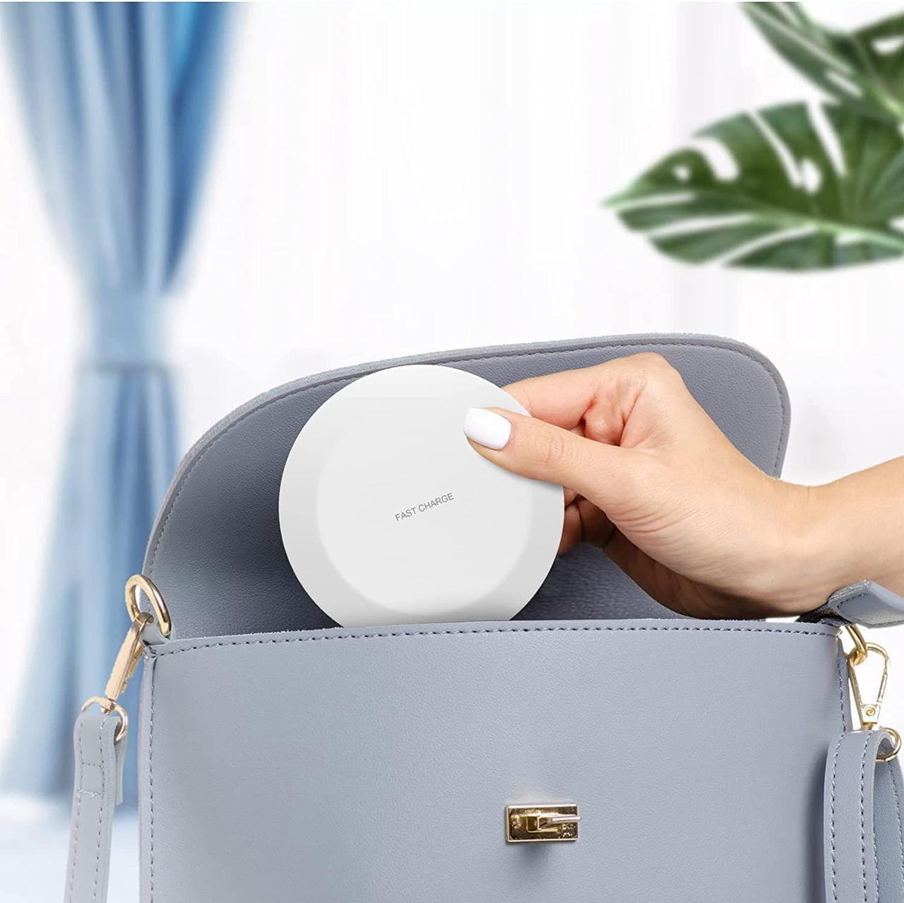 Alt view image 7 of 7 - Case Compatible UrbanX 15W Fast Wireless Charger for Samsung galaxys Z Flip3 5G with Fast and Stable Charging Efficiency (No AC Adapter) - White