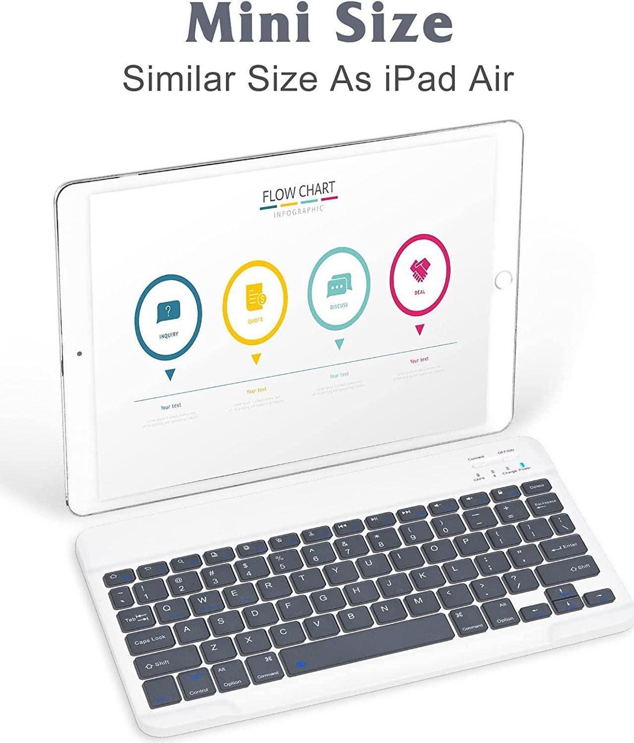 Alt view image 2 of 5 - Ultra-Slim Bluetooth Rechargeable Keyboard for Samsung Smart TV and All Bluetooth Enabled iPads, iPhones, Android Tablets, Smartphones, Windows pc - Grey