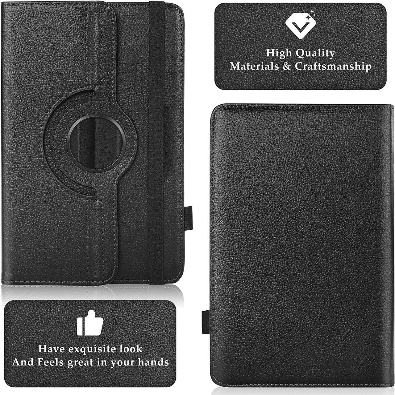 Alt view image 2 of 7 - UrbanX 7"-8" Inch Universal Tablet Case, Protective Cover Stand Folio Case for TCL 10 TabMid 7 8 Inch, with 360 Degree Rotatable Kickstand, Multiple Viewing Angles and Stylus Holder - Black