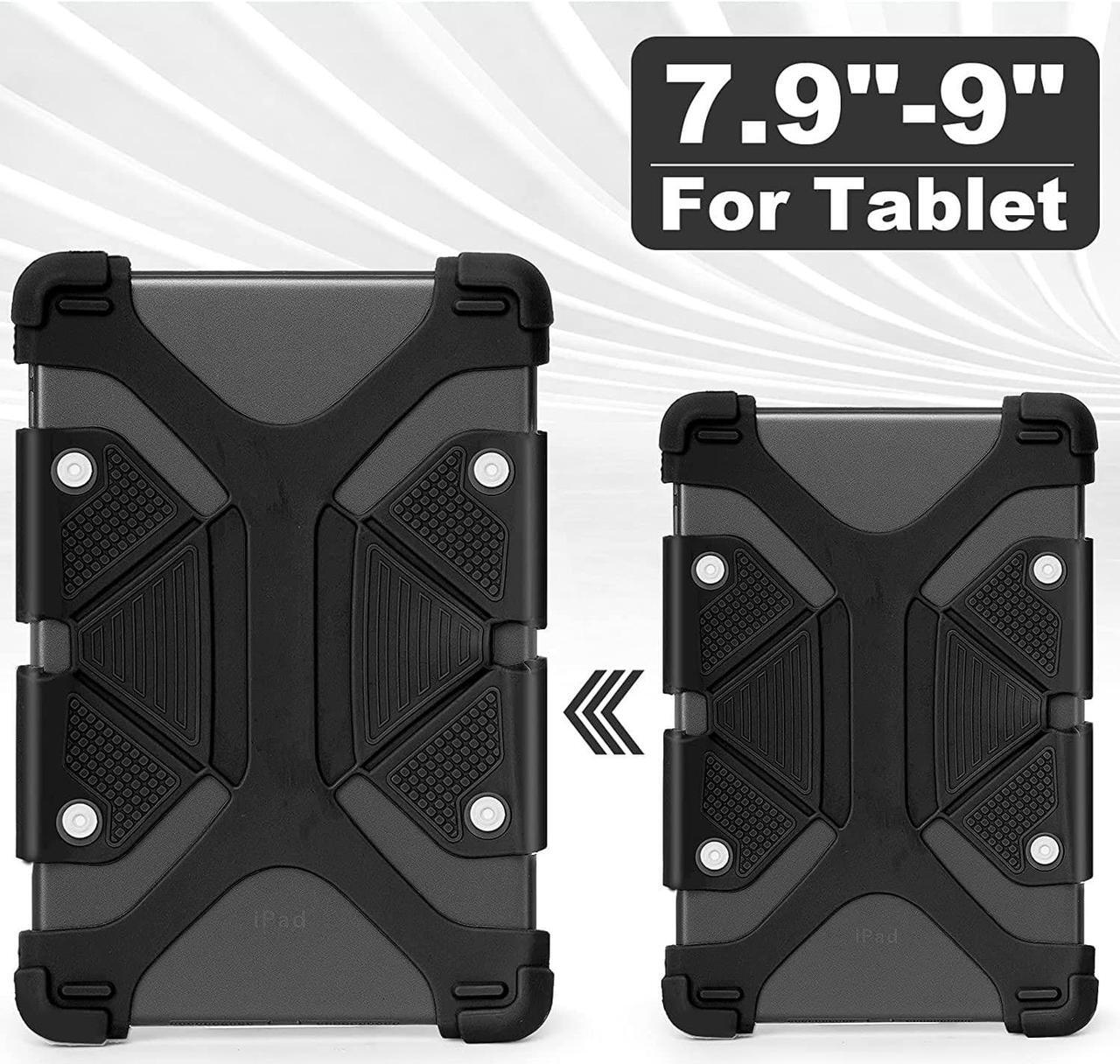 Alt view image 2 of 7 - Universal 8 inch Tablet Case, Silicone Protective Cover 7.9"-8.4" for BLU M8L Plus - Black