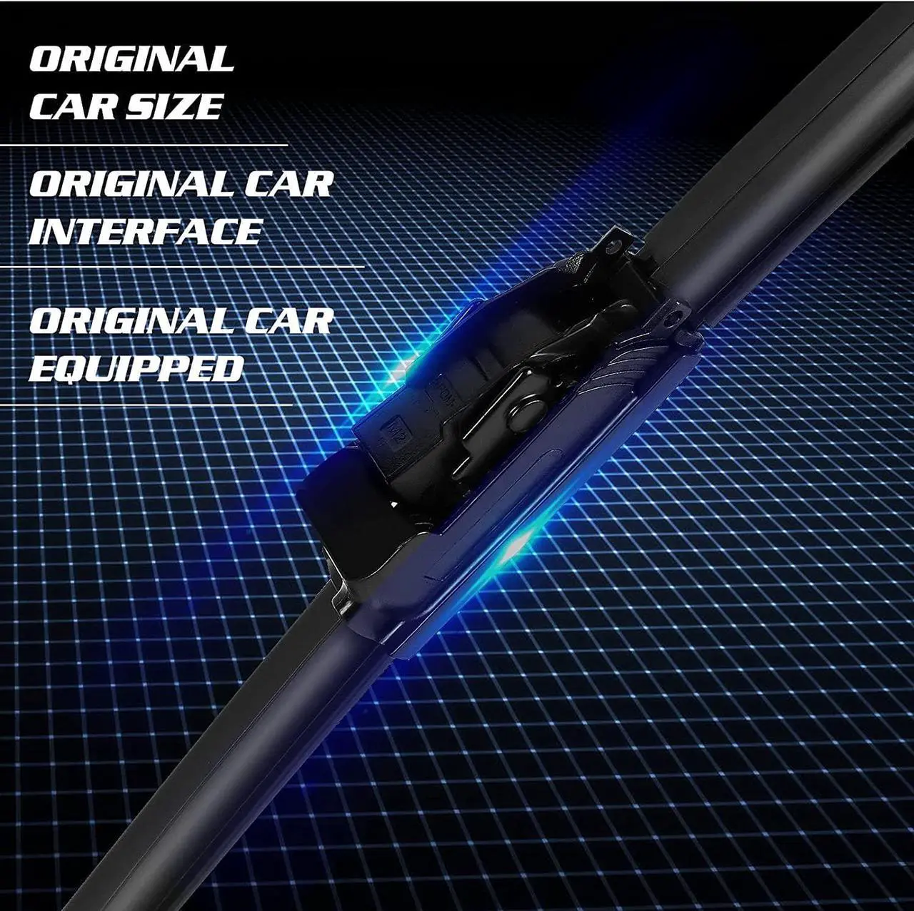 Alt view image 3 of 7 - UrbanX 2-IN-1 All Seasons Water Repellency Original Equipment Replacement Wiper Blades For 2014 Ram 1500 22" & 22" - Driver & Passenger Side (Pack of 2)