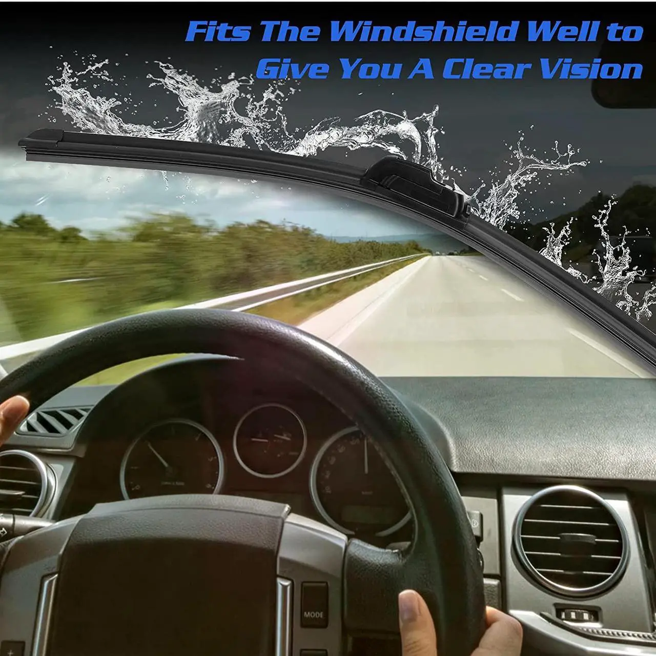 Alt view image 5 of 7 - UrbanX 2-IN-1 All Seasons Water Repellency Original Equipment Replacement Wiper Blades For 2015 Volvo S60 26" & 20" - Driver & Passenger Side (Pack of 2)