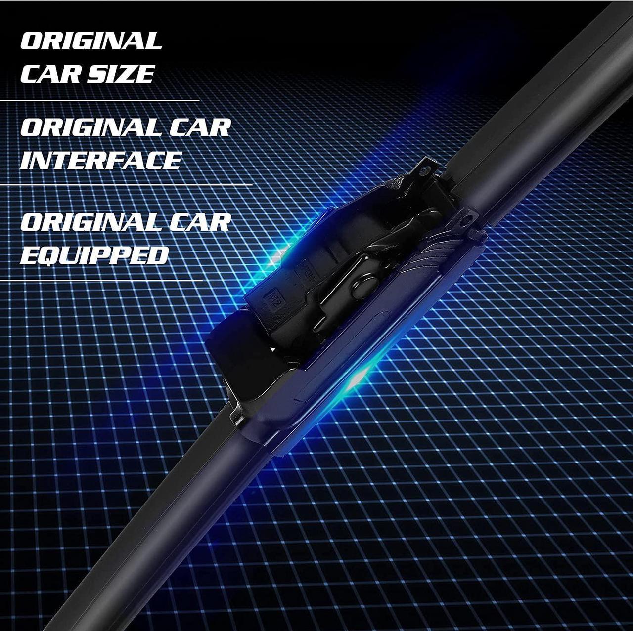 Alt view image 3 of 7 - UrbanX 2-IN-1 All Seasons Water Repellency Original Equipment Replacement Wiper Blades For 2020 Honda Odyssey 26" & 22" - Driver & Passenger Side (Pack of 2)