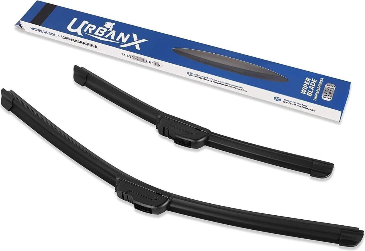 Main image of UrbanX 2-IN-1 All Seasons Water Repellency Original Equipment Replacement Wiper Blades For 2020 Honda Odyssey 26" & 22" - Driver & Passenger Side (Pack of 2)