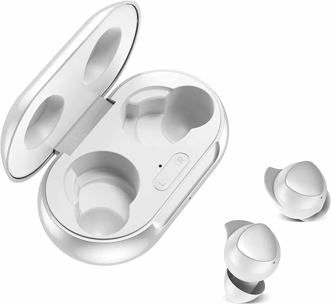 Alt view image 2 of 7 - UrbanX Street Buds Plus for Xiaomi Poco X3 GT - True Wireless Earbuds w/Hands Free Controls (Wireless Charging Case Included) - White