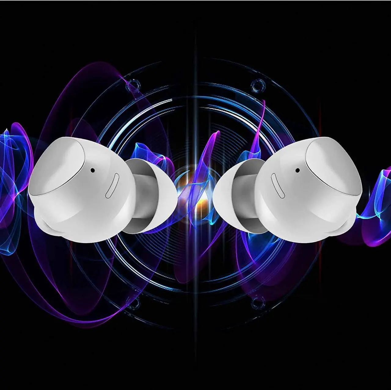 Alt view image 7 of 7 - UrbanX Street Buds Plus for Xiaomi Poco X3 GT - True Wireless Earbuds w/Hands Free Controls (Wireless Charging Case Included) - White