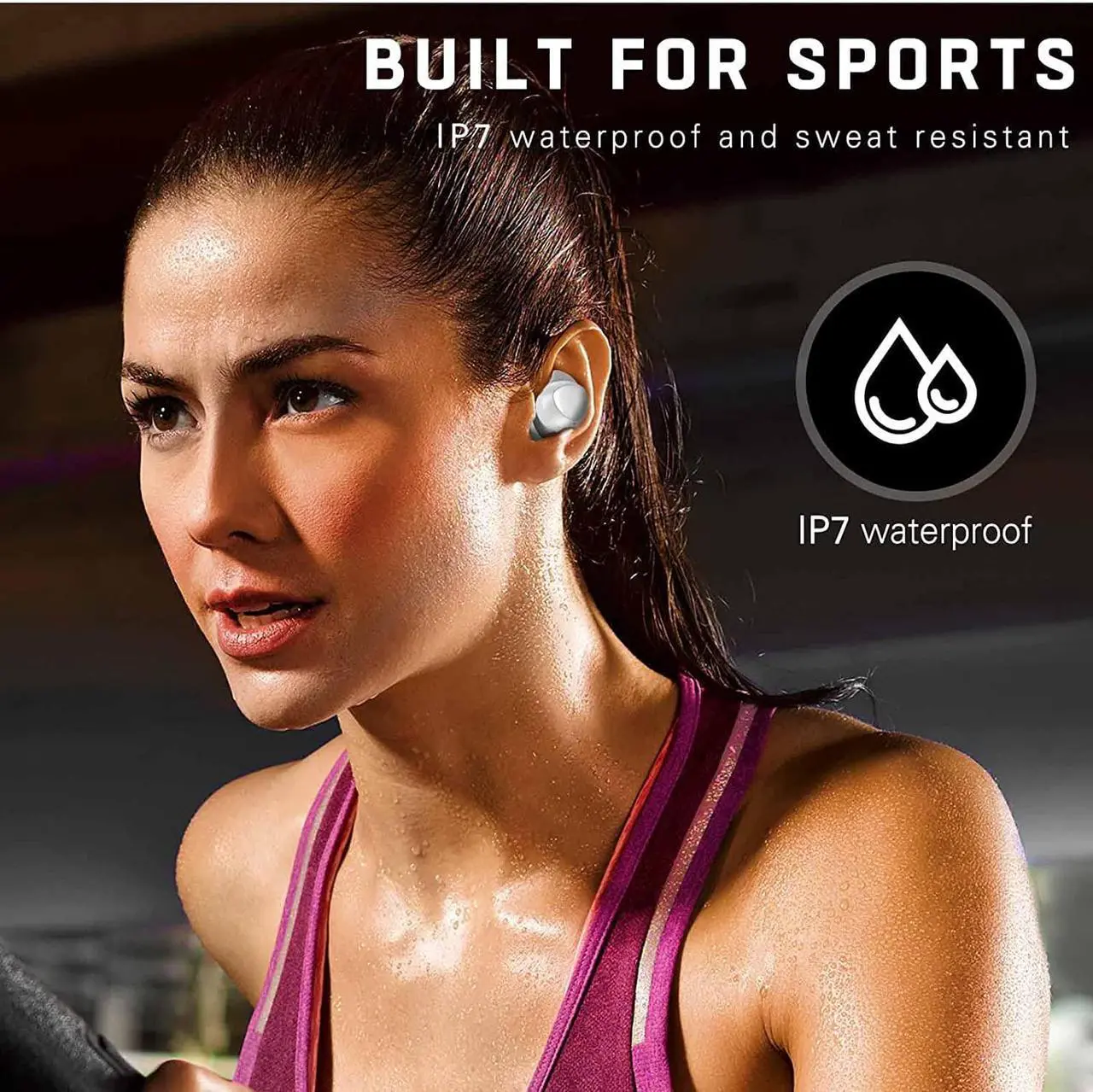 Alt view image 6 of 7 - UrbanX Street Buds Plus for Xiaomi Poco X3 GT - True Wireless Earbuds w/Hands Free Controls (Wireless Charging Case Included) - White