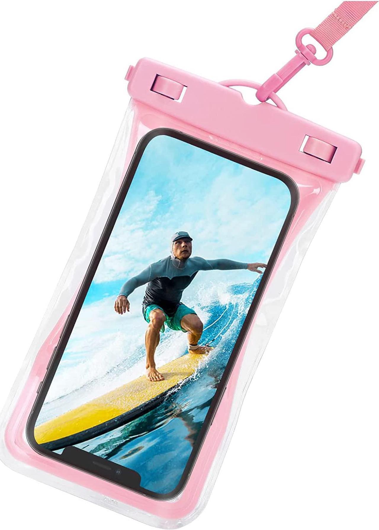 Main image of Urbanx Universal Waterproof Phone Pouch Cellphone Dry Bag Case Designed for Samsung Galaxy S20 FE 5G for All Other Smartphones Up to 7" - Pink
