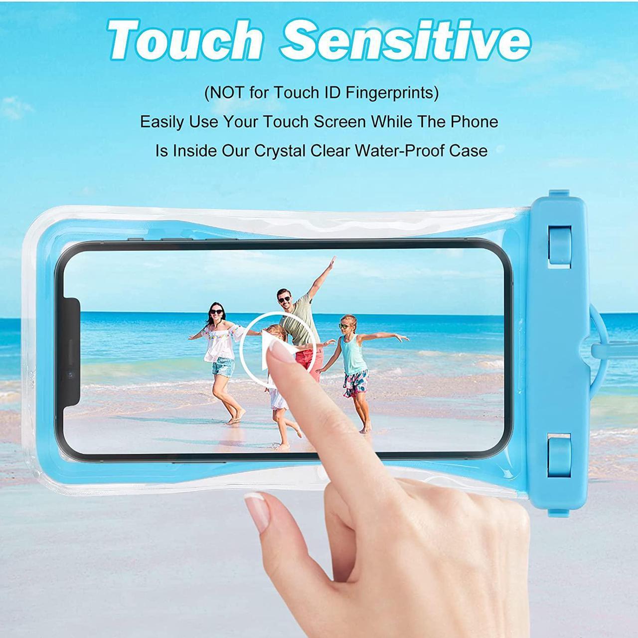 Alt view image 2 of 7 - Urbanx Universal Waterproof Phone Pouch Cellphone Dry Bag Case Designed for Samsung Galaxy S20 FE 5G for All Other Smartphones Up to 7" - Pink