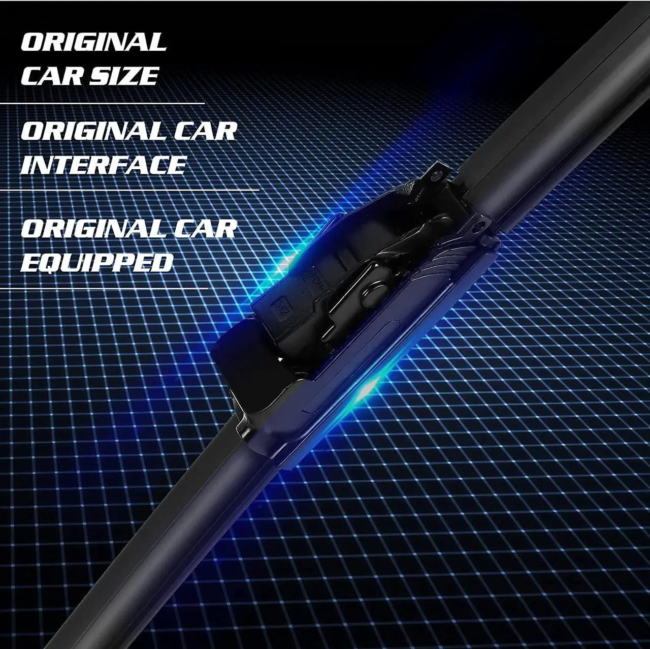 Alt view image 4 of 7 - UrbanX 2-IN-1 All Seasons Water Repellency Original Equipment Replacement Wiper Blades For 2020 Mazda CX-30 26" And 16" Driver & Passenger Sides (Pack of 2)