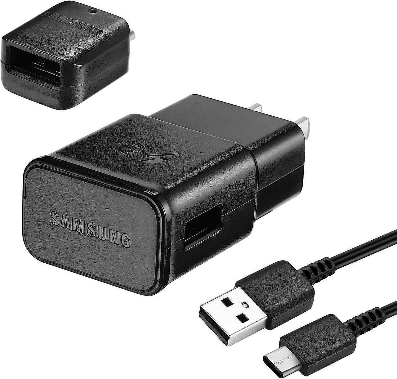 Main image of Samsung Adaptive Fast Charger with USB Type C 10FT (3m) Cable for Samsung Galaxy S9/S9 Plus/S8/S8+/S10/S10e/S10+/Note 8/Note9/Note10/Note 20/A13/A03s/A20/A30/A31/A32/A33/A50/A51/A52/A53/A71/S20/S21