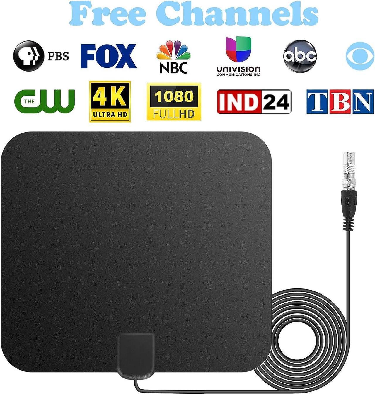 Alt view image 2 of 7 - Amplified HD Digital TV Antenna Long 80+ Miles Range - Support 1080p for Samsung Tv Model AA59-00603A - Super Long Coax HDTV Cable