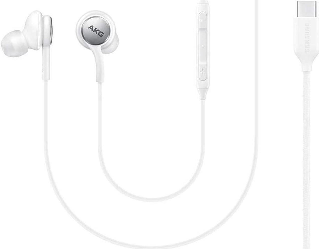 Main image of UrbanX 2020 Headphones for Samsung Galaxy S10 S10e Plus with Type C Connector | Designed by AKG with Microphone and Volume Buttons (AKG White)