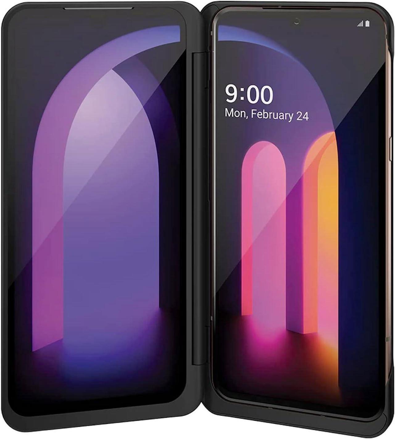 Alt view image 4 of 5 - UrbanX Dual Screen Case for LG V60 ThinQ 5G with Type-C Adapter - Black Without Charging Adapter