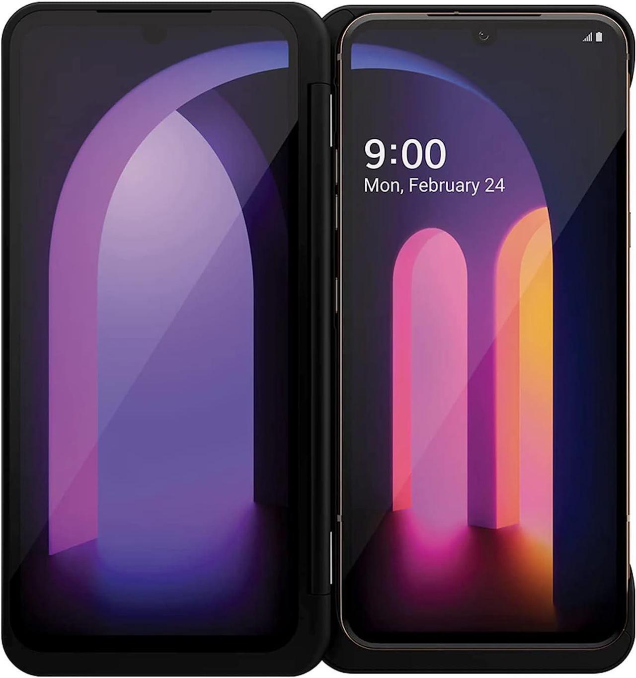 Main image of UrbanX Dual Screen Case for LG V60 ThinQ 5G with Type-C Adapter - Black Without Charging Adapter