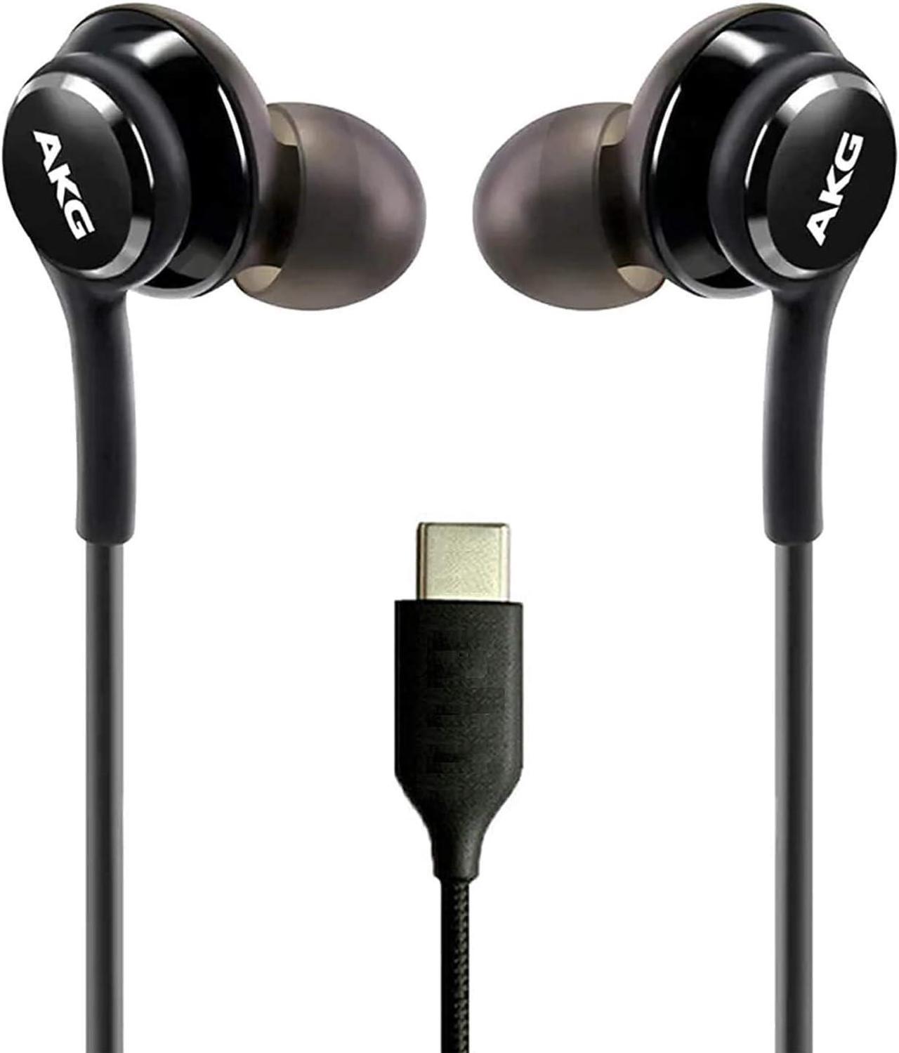 Main image of OEM UrbanX 2021 Stereo Headphones for Samsung Galaxy S A52 5G/A53/M54/M14/F04/A54/A34/A14 5G/A14/S20/21+ 5G/S22/S23 Braided Cable with Microphone USB-C Connector - Black