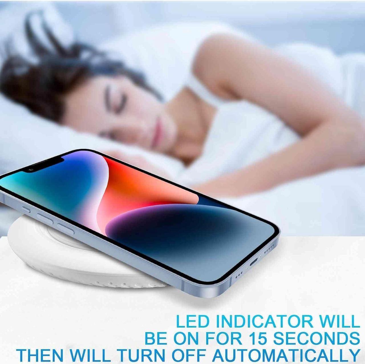 Alt view image 5 of 7 - Wireless Charger, 15W Max Fast Wireless Charging Pad Compatible with Kyocera DuraForce Pro 2 -White