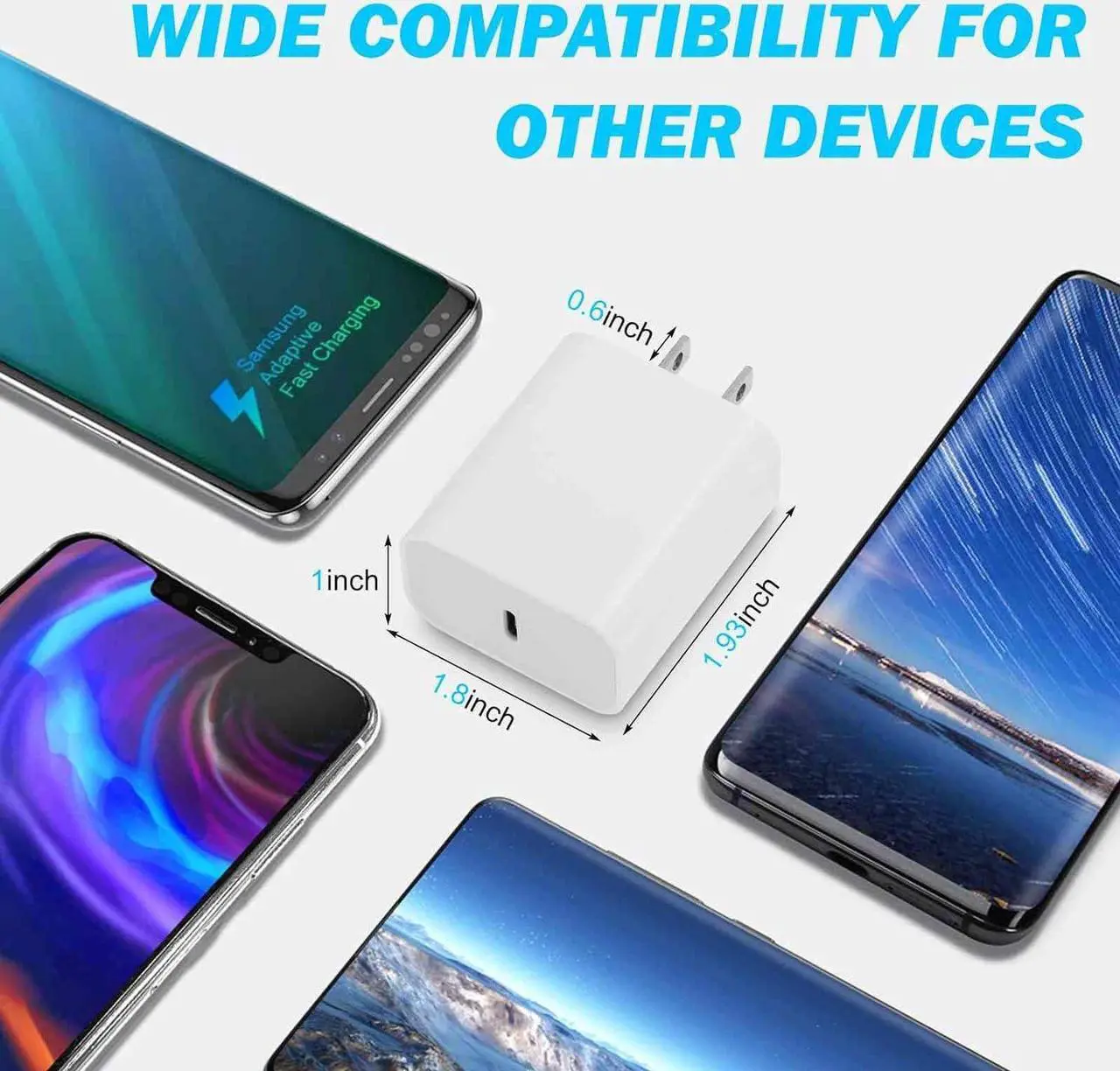 Alt view image 6 of 7 - 30W USB-C Charger - Compatible with Google Pixel Phones and Tablets - Fast Charging Pixel Phone Charger