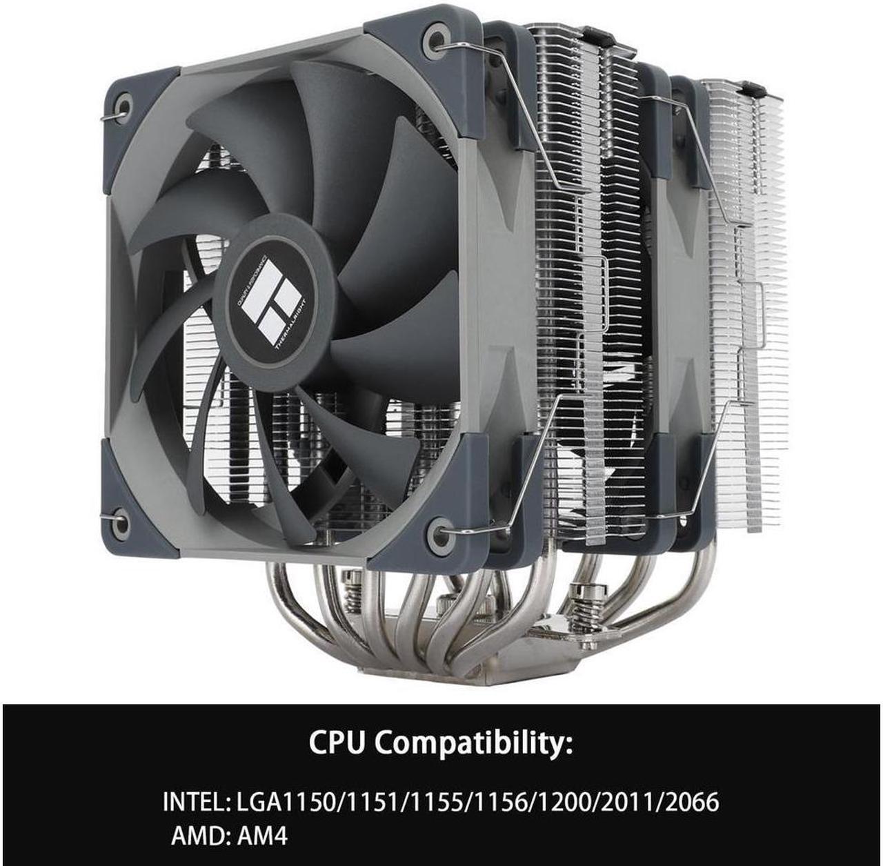 Alt view image 3 of 6 - Thermalright Peerless Assassin 120 CPU Air Cooler, 6 Heat Pipes, Dual 120mm TL-C12 PWM Fan, Aluminium Heatsink Cover, AGHP Technology, for AMD AM4 AM5/Intel LGA 1700/1150/1151/1200/2011/2066 (PA120)