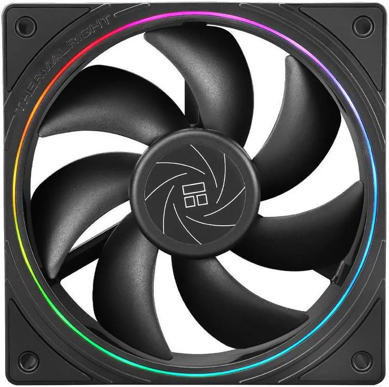 Main image of Thermalright TL-S12 120mm Case Fan (Black), ARGB Double Halo Light Effect, Shock Absorption and Low Noise, Support Motherboard Light Effect Synchronization