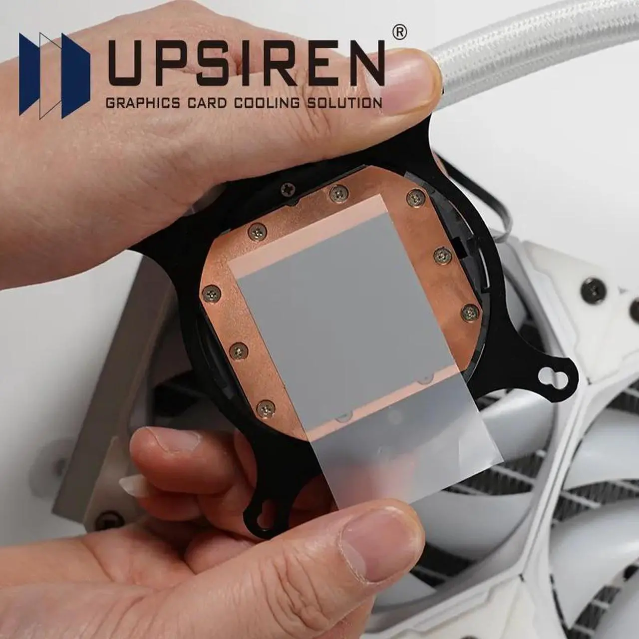Alt view image 2 of 7 - UPSIREN PCM-1 Thermal Grease Replacement PCM Pad Solid Silicone Grease Phase Change Silicone Repaste Pad 80x80x0.25mm