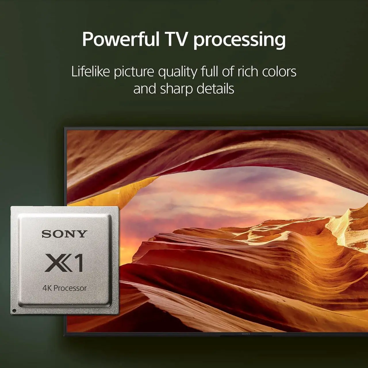 Alt view image 2 of 6 - Sony 50 Inch 4K Ultra HD TV X77L Series: LED Smart Google TV KD50X77L- 2023 Model, Black