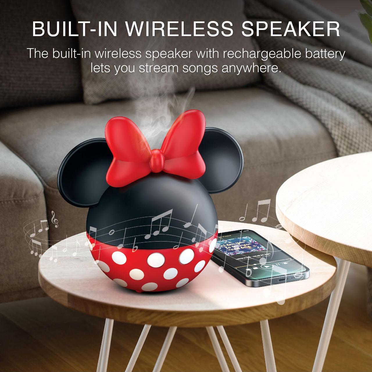 Alt view image 3 of 6 - Disney Minnie Mouse Ultrasonic Diffuser & Wireless Speaker