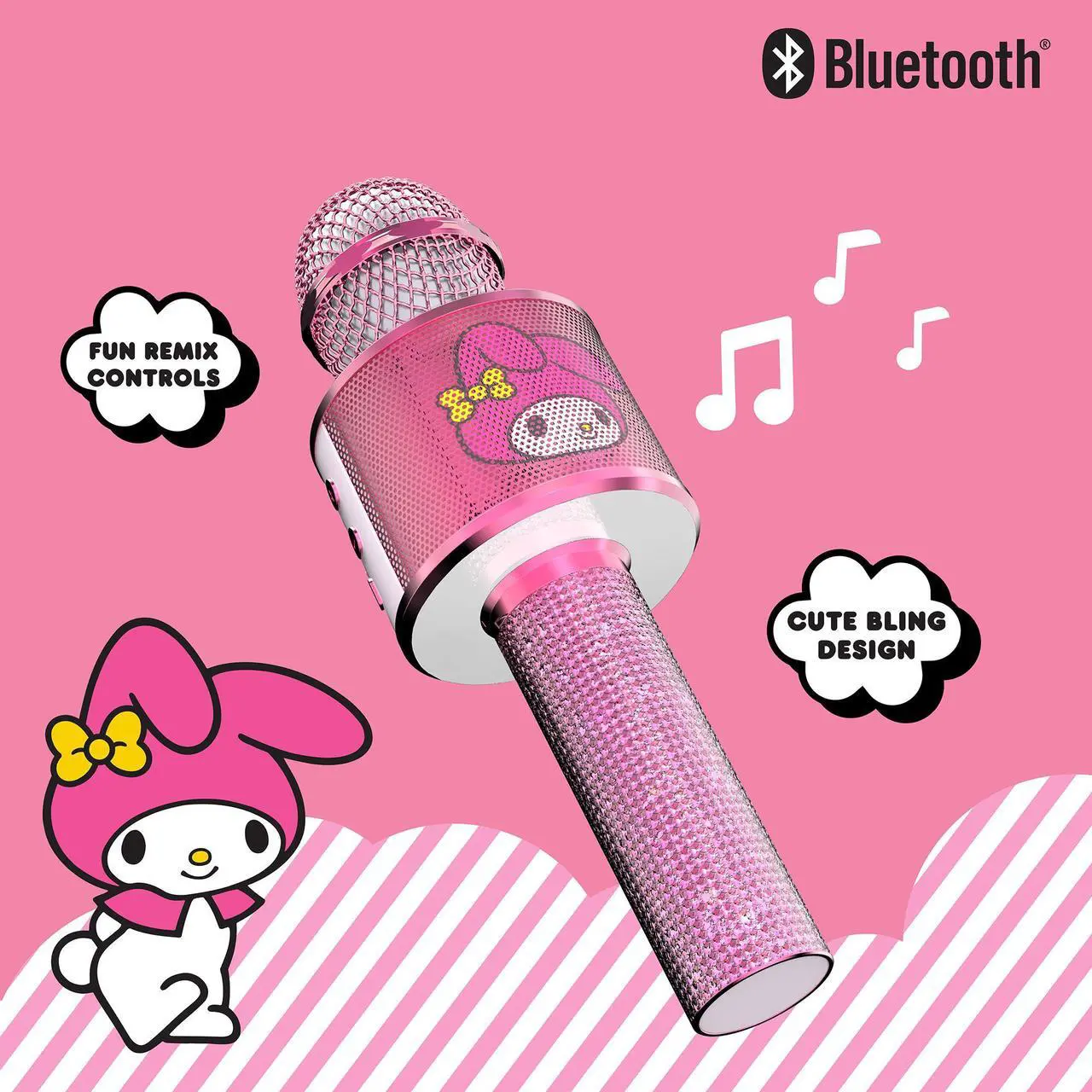 Alt view image 4 of 6 - Hello Kitty Bluetooth Karaoke Microphone & Wireless Speaker