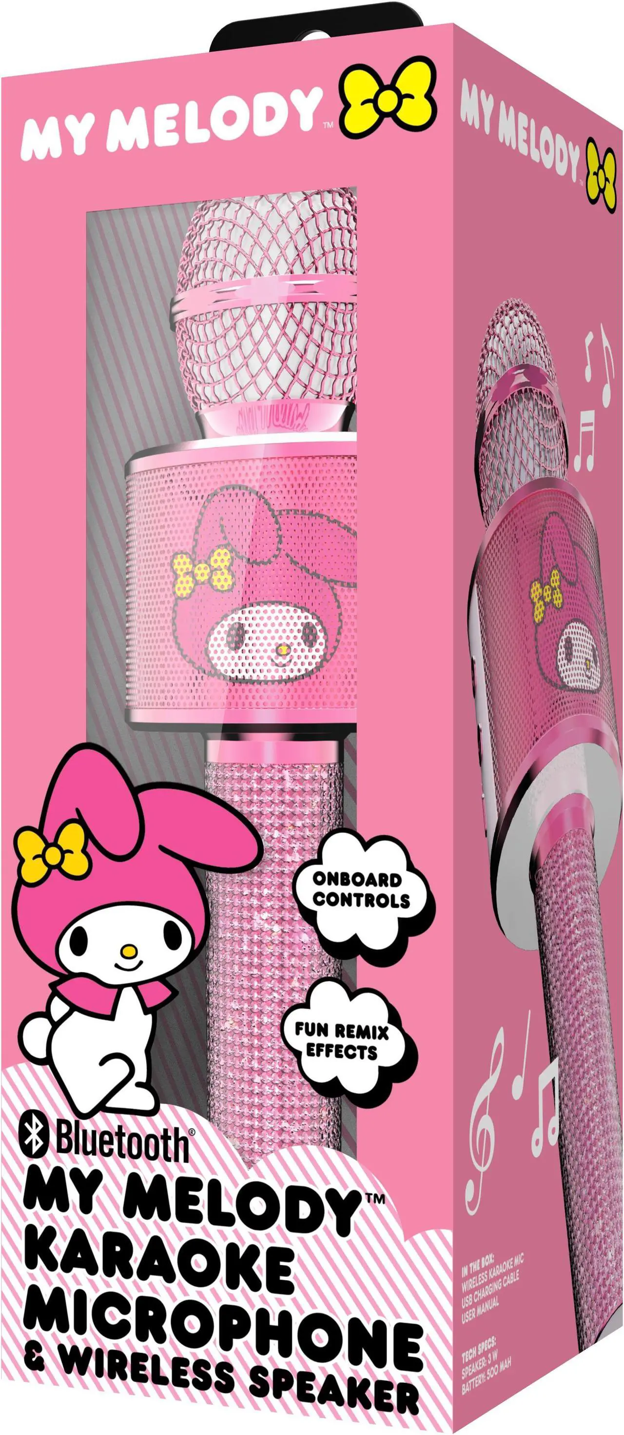 Alt view image 5 of 6 - Hello Kitty Bluetooth Karaoke Microphone & Wireless Speaker