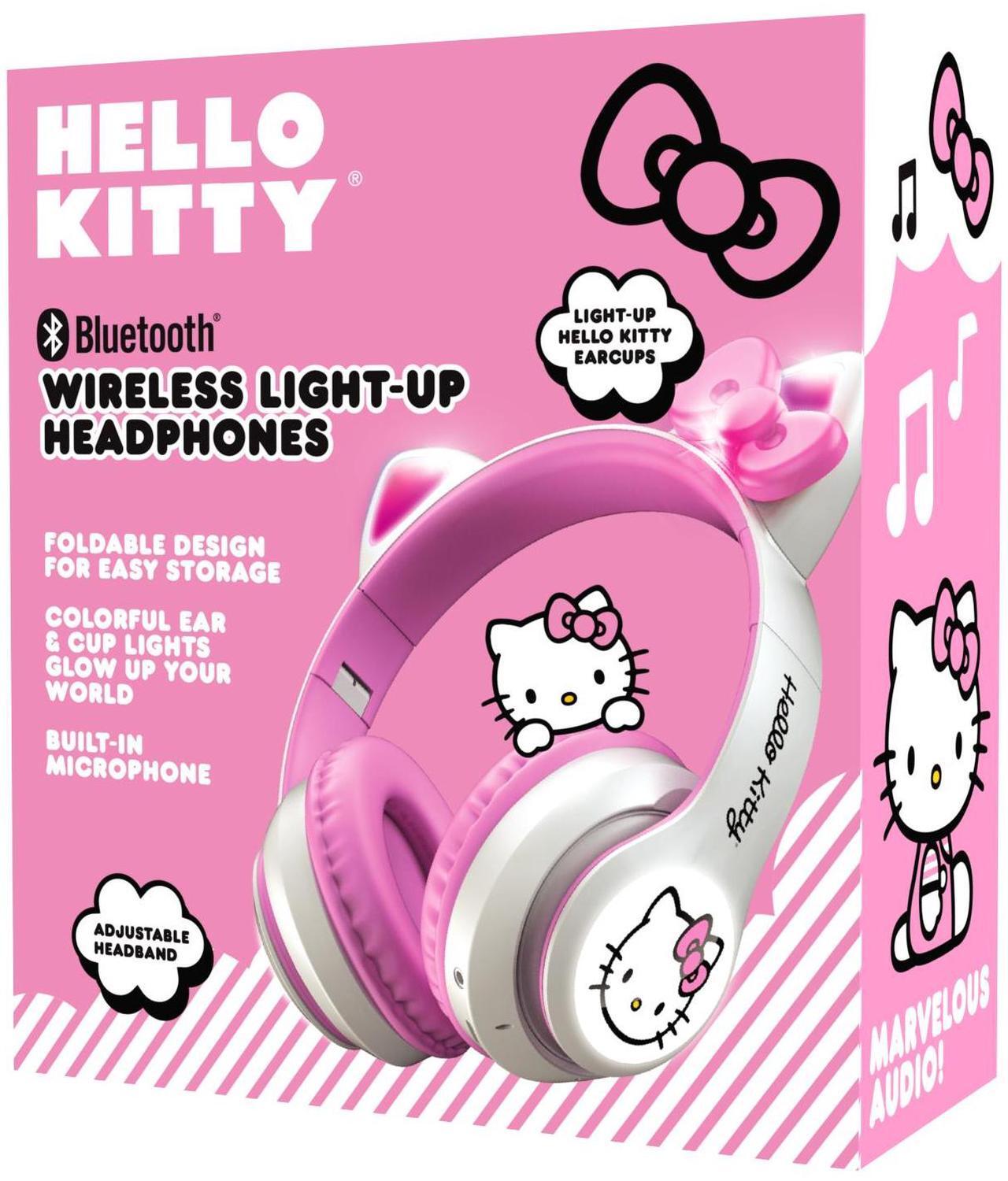 Alt view image 4 of 4 - Hello Kitty Wireless Bluetooth Light-Up Headphones
