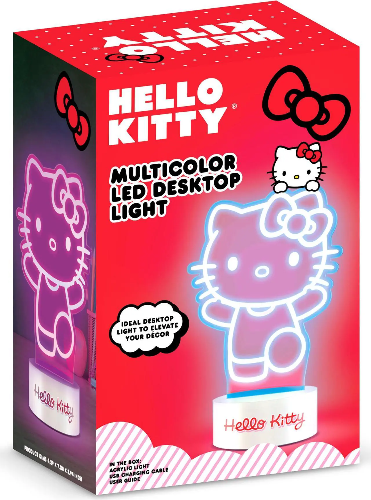 Alt view image 5 of 5 - Hello Kitty Multicolor LED Desktop Light