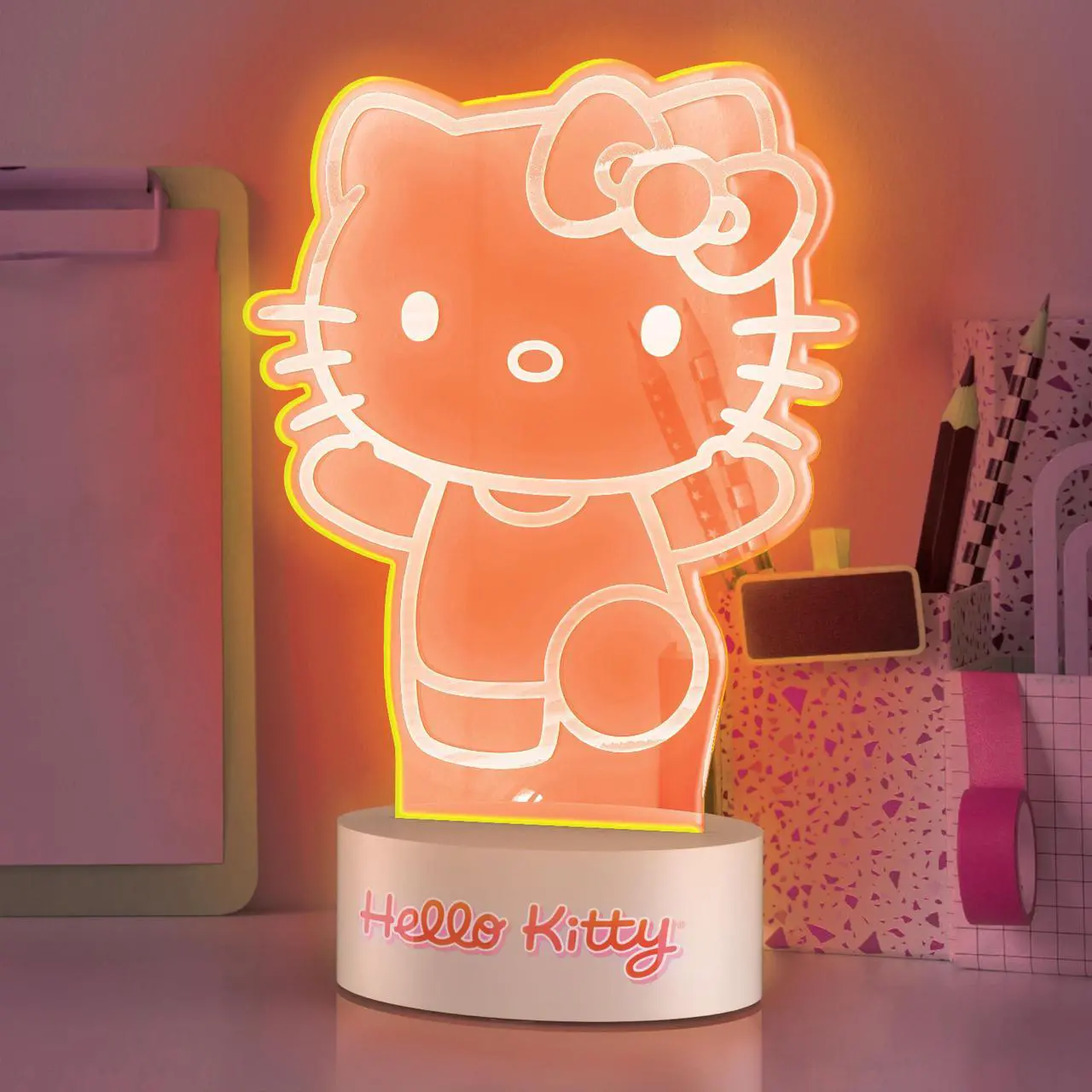 Alt view image 2 of 5 - Hello Kitty Multicolor LED Desktop Light