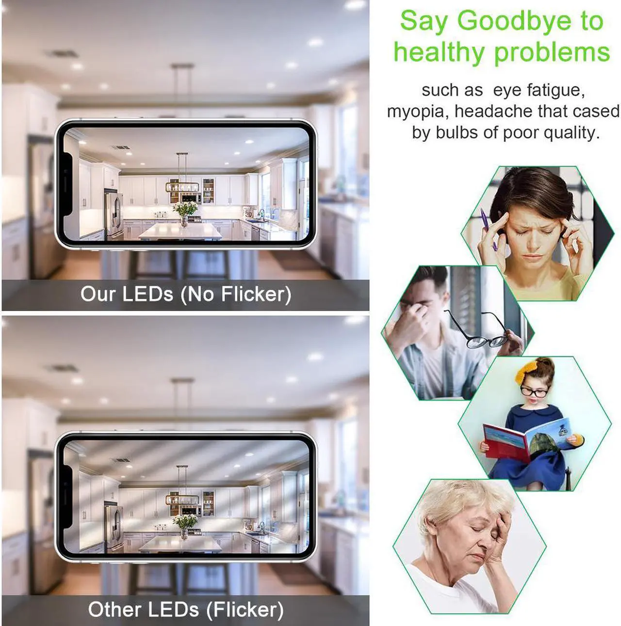 Alt view image 6 of 7 - WELLHOME 6PCS A15 LED Lights 4W Led Bulbs 5000K Daylight,40W Equivalent Light Bulb, E26 Base, Ceiling Fan Light Bulb,120V 40w Appliance Bulb,Non-Dimmable